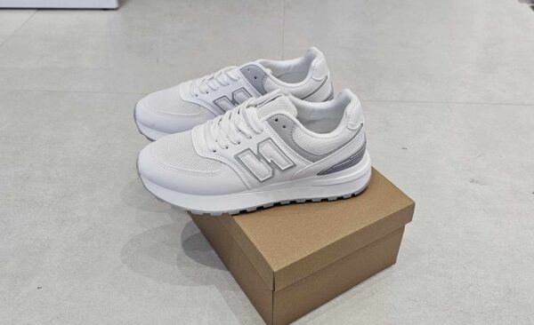 Białe Sneakersy Damskie Sportowe - obrazek 8