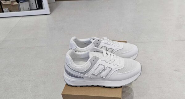Białe Sneakersy Damskie Sportowe - obrazek 2