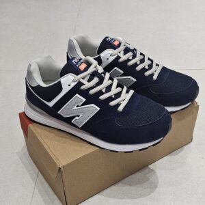 Granatowe Buty Sportowe Siatkowe Sneakersy