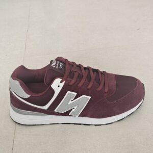 buty męskie new kaleifang 760 bordowe sneakersy sportowe