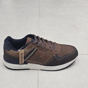 buty męskie sportowe brązowe wygodne sneakersy casual